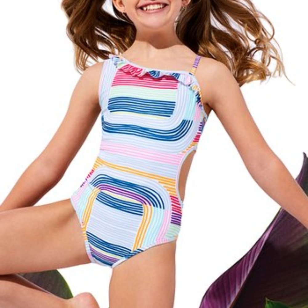 Jantzen Blue & Pink Stripe  10